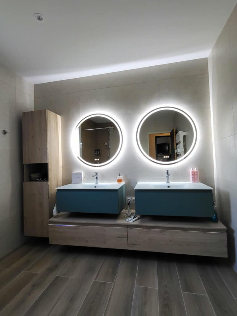 Salle de bain familiale : nature & douceur