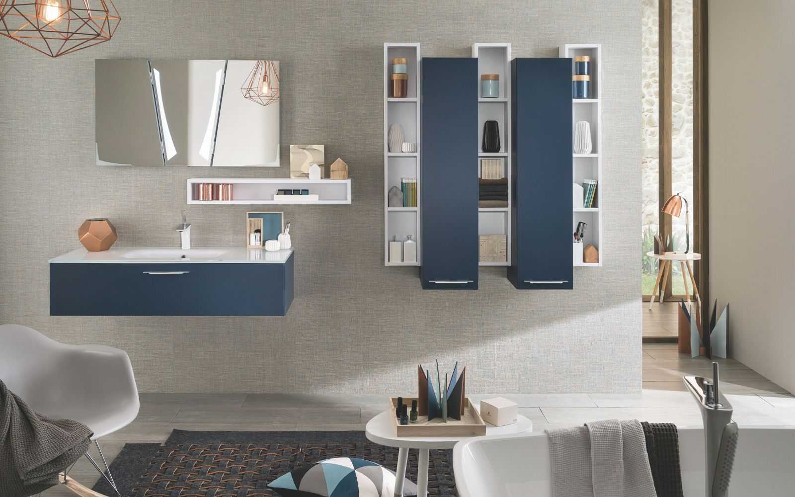 Meuble salle de bain bleu nuit meuble salle de bain couleur tendance 2020